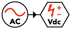 AC Amps to DC Voltage